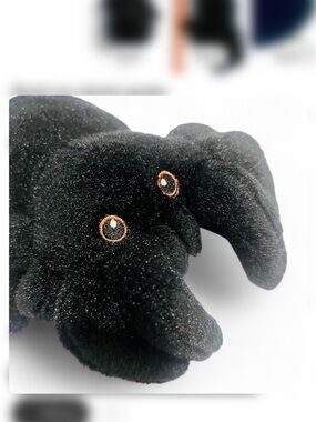 Eco Nation Black Plush Spider  Stuffed Animal -